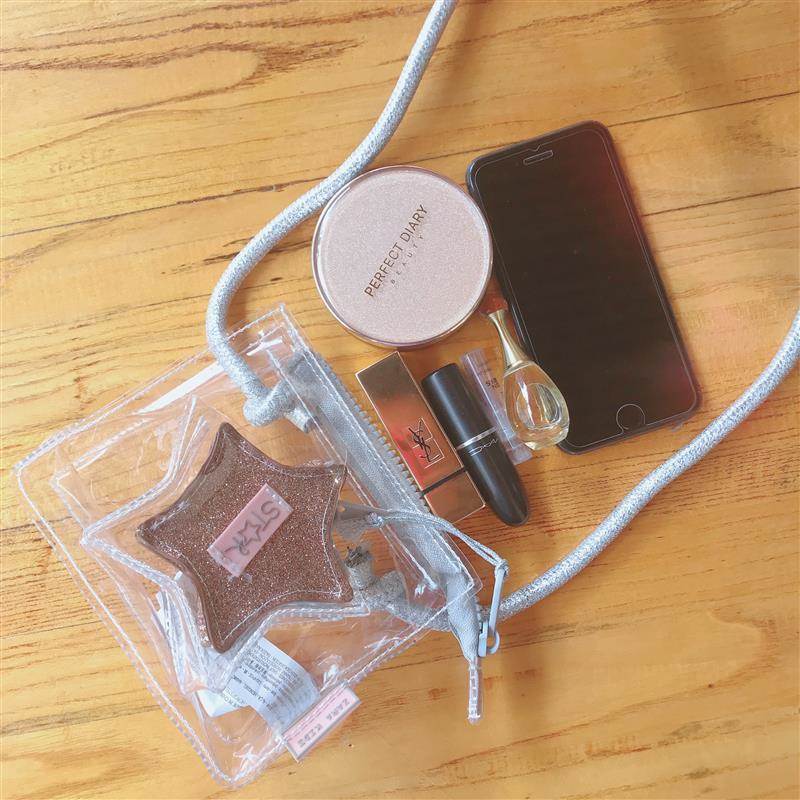 ZA Jelly Kids Bag Girls Transparent Star Plastic TPU Material Messenger Bag Lady Shoulder Bag