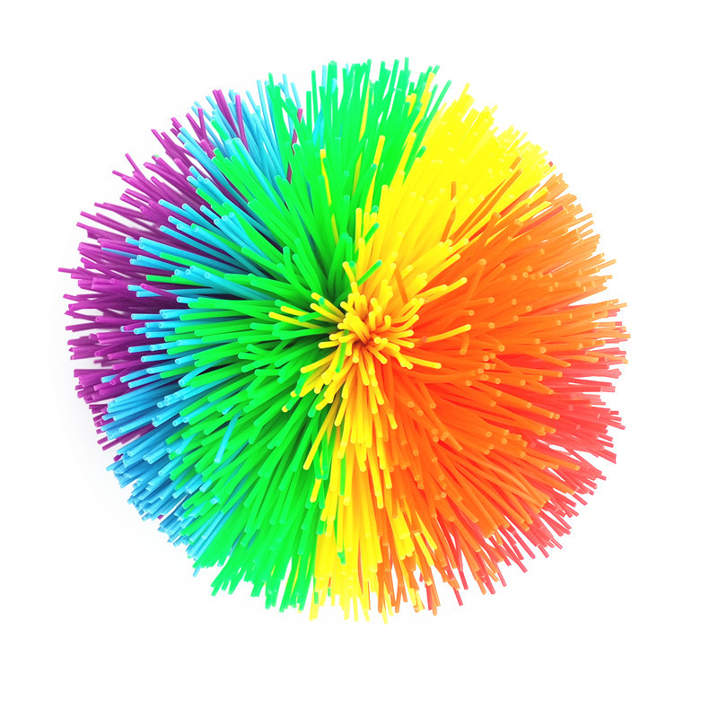 10 cm Jonglierball, bunter Gummidrahtball, Spielzeug für Kinder, Anti-Stress, dehnbarer Ball, Kinder-Neuheitsspielzeug, lustiges Gummispielzeug