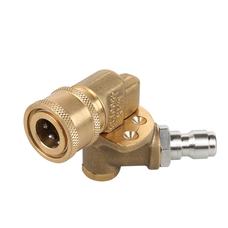 Hig pressure washer Pivoting Coupler 180 Degree with 5 Angles for Pressure Washer Spray Nozzle,4500PSI 1/4'' plug Car Accessory: Gold