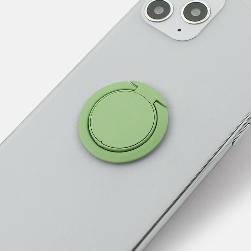 Soporte de Metal para teléfono móvil, accesorio de lujo muy fino, Universal, magnético, anillo de dedo: A42-Green