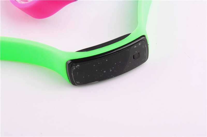 Reloj Led de silicona para niños y mujeres, reloj Digital electrónico para niños, pulsera de muñeca para niños y niñas, Kol Saati: green