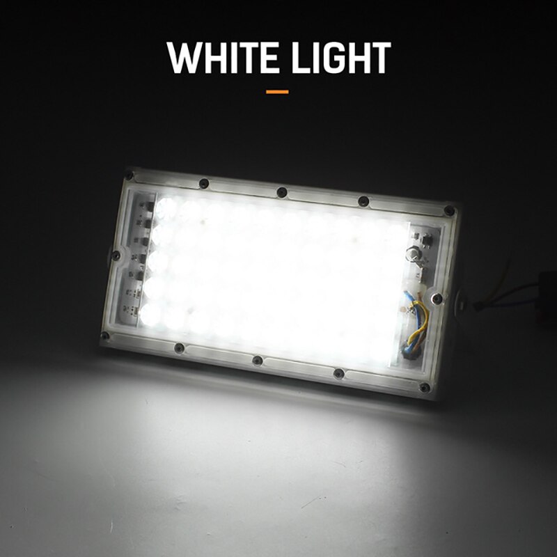 Led floodlight 50w dc12v vandtæt  ip65 reflektor led spotlight projektor projektor gadelys udendørs belysning kold hvid