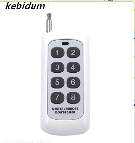 Pilot zdalnego sterowania 433 MHz Kod uczenia się 1527 Moduł RF Bezprzewodowy przycisk 2/4/6/8 Zasięg anteny 1000 m Daleki zasięg: RED