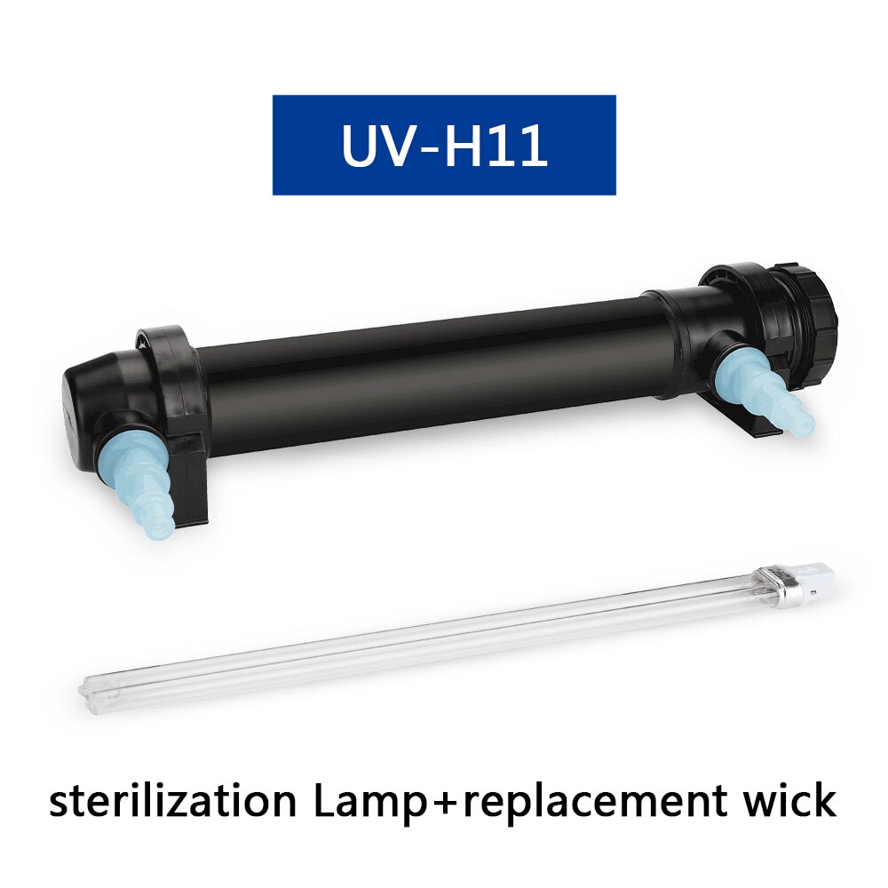JEBO Aquarium UV Sterilizer Lamp Pond Fish Tank UV Kill Algae Ultraviolet Filter Clarifier Water Cleaner AC220-240V 5W-36W: 11W and replace bulb