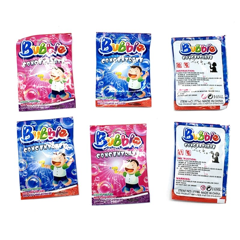 10 stücke blasiert Flüssigkeit 100ml Konzentrat Blasen Flüssigkeit Seife Wasser blasiert Pistole Zubehör blasiert wasser
