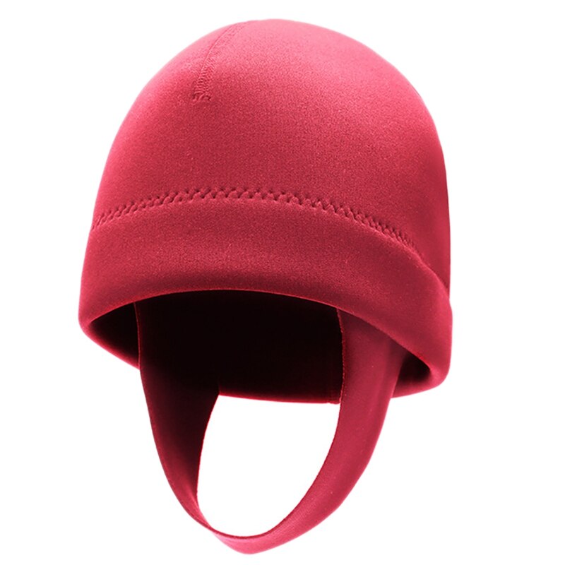 Cappuccio da sub da 2Mm cappuccio da nuoto per immersioni subacquee con cinturino termico per mento cappuccio da Surf per nuoto kayak sport acquatici: rosa rosso / S