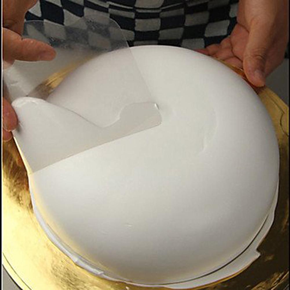 Spatule souple en plastique Transparent, grattoir à crème pour gâteau, Fondant, outil de décoration de pâtisserie, Mousse, 5 pièces