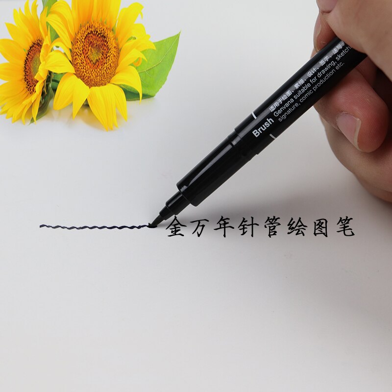 Juego de rotuladores gráficos con punta de aguja, rotuladores para dibujo de Manga, suministros de arte gráfico, 8 + 1 Uds.