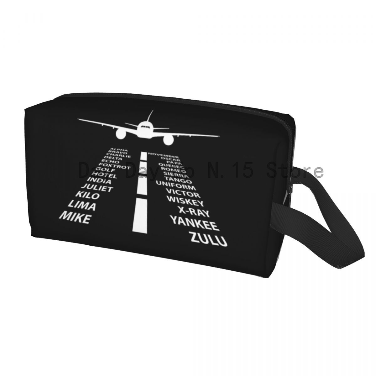 Pilot Captain Stripes Cosmetic Bag Large Capacity Aviation Airplane Aviator Makeup Case Beauty Storage Toiletry Bags: green
