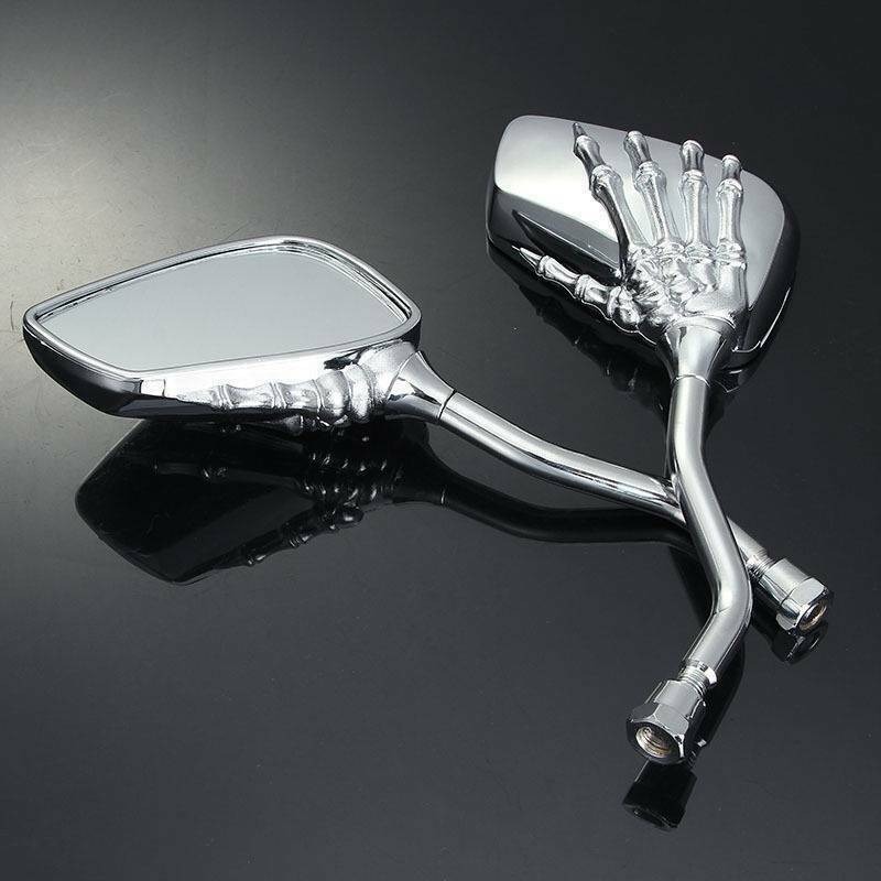 Specchietto retrovisore universale per moto da 2 pezzi con specchietti laterali per moto Refit a mano per Scooter in lega di alluminio a vite