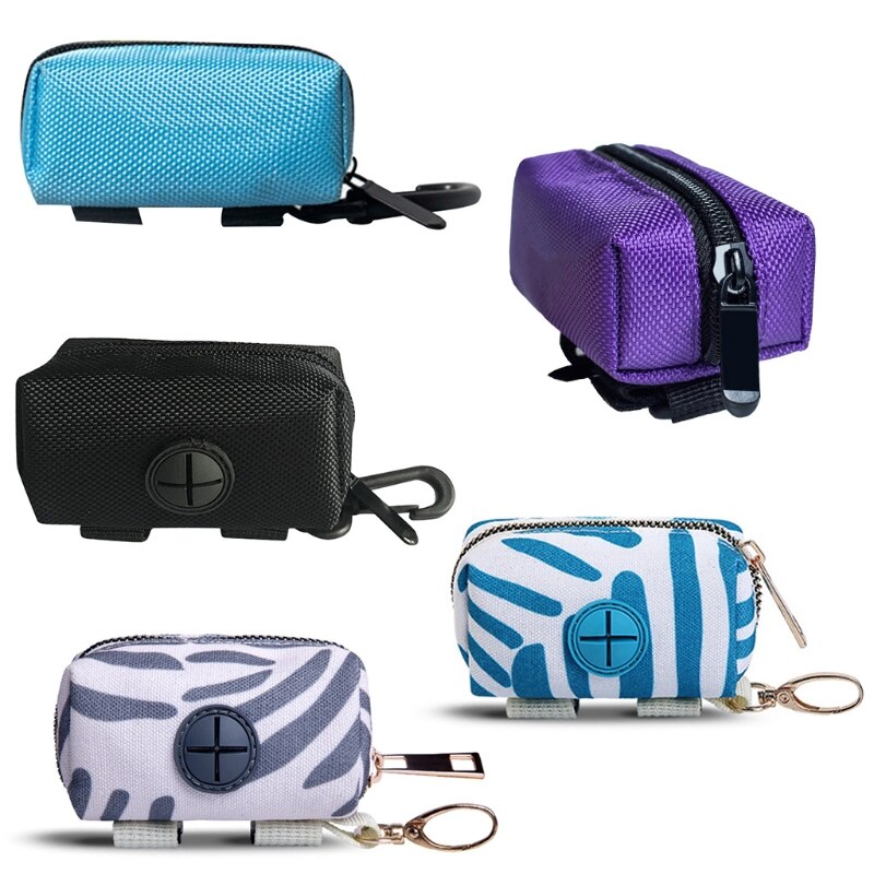 Protable Dog Poop Biodegradable Bag Dispenser Pouch Garbage Bags Organizer Pet Puppy Cat Pick Up Poop Bag Holder