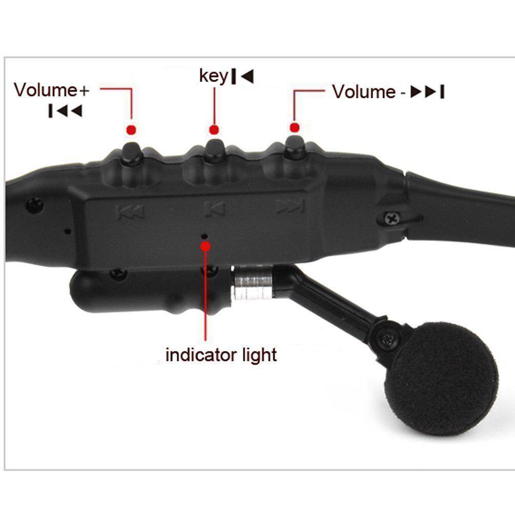 Stereo-oordopjes draadloze headset met microkleurige bril zonnebril voor rijden fietsen sport ruisonderdrukking hoofdtelefoon