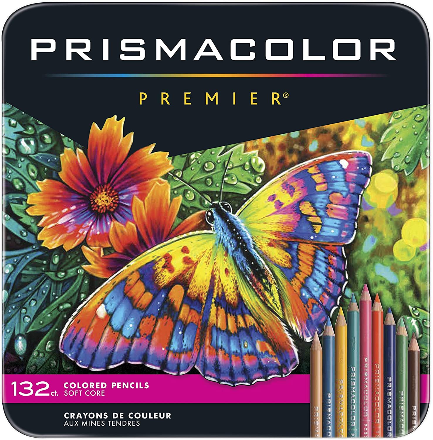 Original prismacolor premier farveblyanter 24 36 72 132 150 farver kunst forsyninger til tegning skitsering voksen farve blik æske