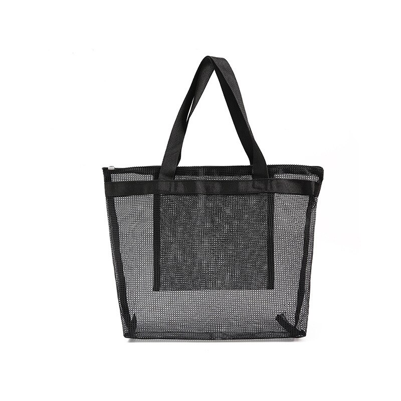 Beach Bag Single Shoulder Mesh Bath Bag Dry Wet Separation Swimming Bag Bath Bag Travel Portable Storage Bag