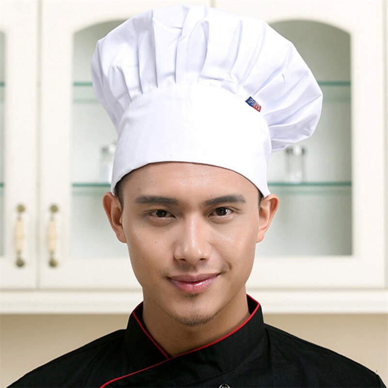 Chapeau de Chef , extensible, ajustable, pour hommes, pour cuisinier, boulanger, champignon: 2