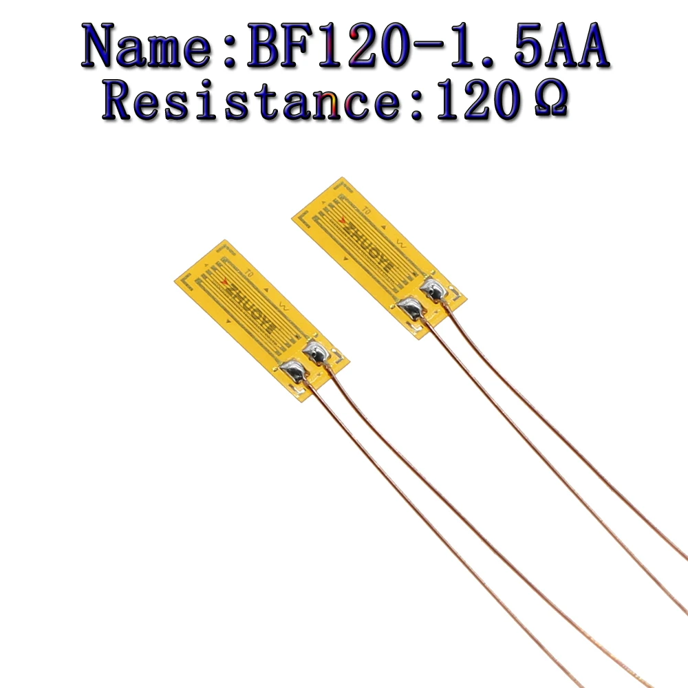10pcs STRAIN GAUGES Precision resistive strain gauge BHFBF120-1AA 3 4 5 6 7 8 9 10 AA 120 ohm weighing Pressure Sensor: Orange