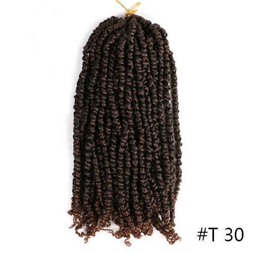 Passion Twist Braids X2 Crochet Braiding Hair Synthetic Crochet Hair Extensions High Temperature Fiber Braiding Hair For Women: T 30