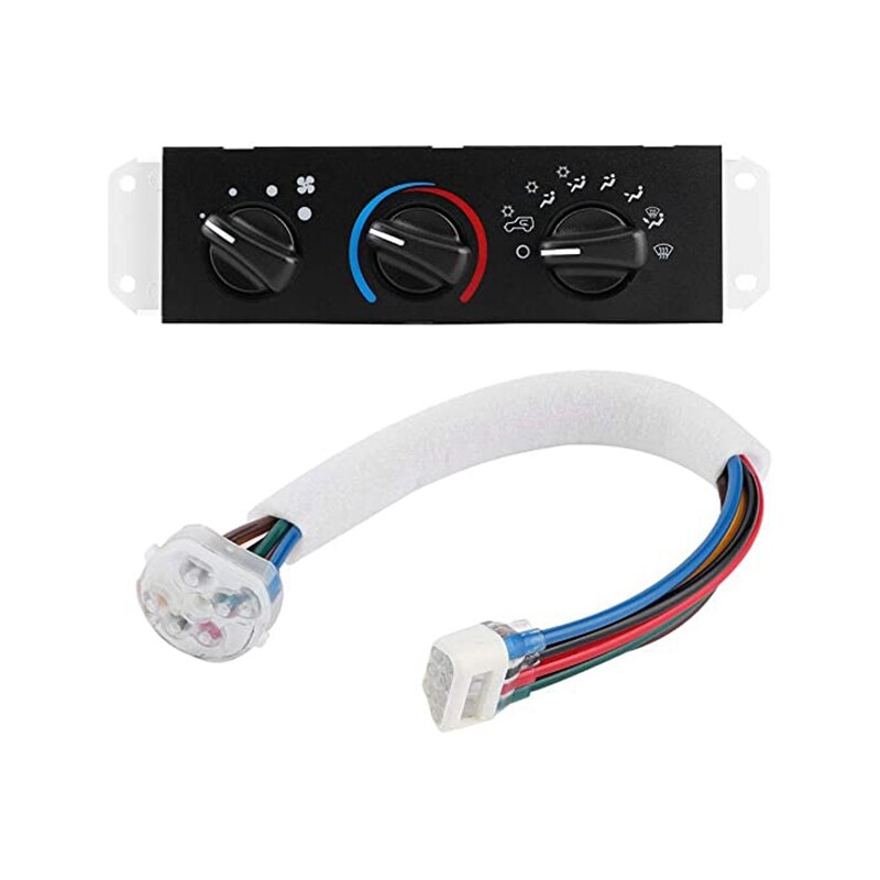 Bil klimaanlæg kontrolpanel hvac ac a/c med blæsermotorafbryder til jeep wrangler tj del nummer :55037473ab