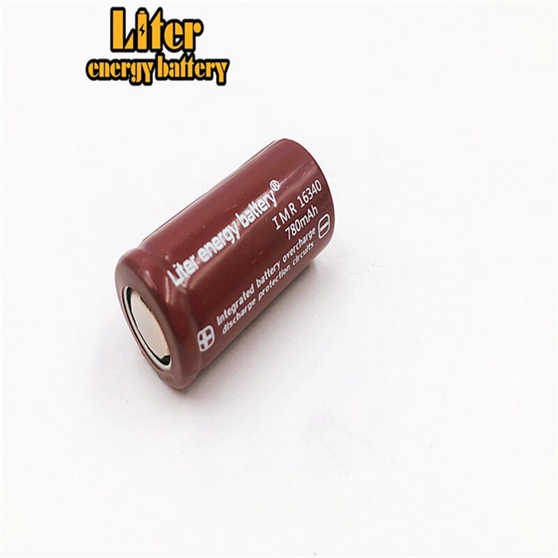 Bateria de lítio recarregável do li-íon dos pces rcr 123 3.7v 16340 780mah da bateria 4 da energia do litro (4 pces) com caixa da bateria