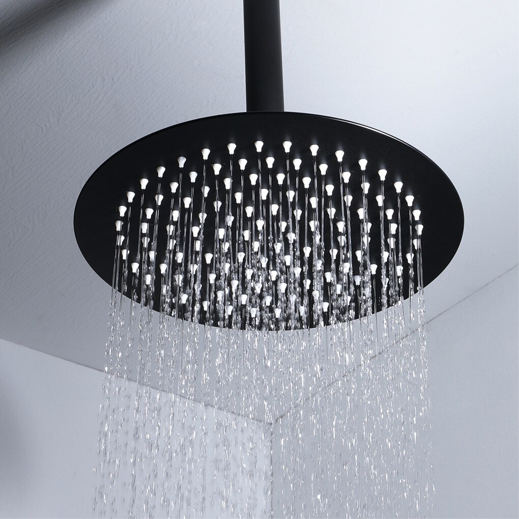 8/12 inch Rainfall Shower Head Stainless Steel Square Round Rain Shower Head Pressurized Big Shower Head