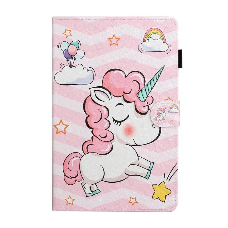 Capa para samsung galaxy tab um 10.1 SM-T510 SM-T515 bonito gato unicórnio veado tablet capa funda para samsung galaxy tab um 10 1 2019: unicorn
