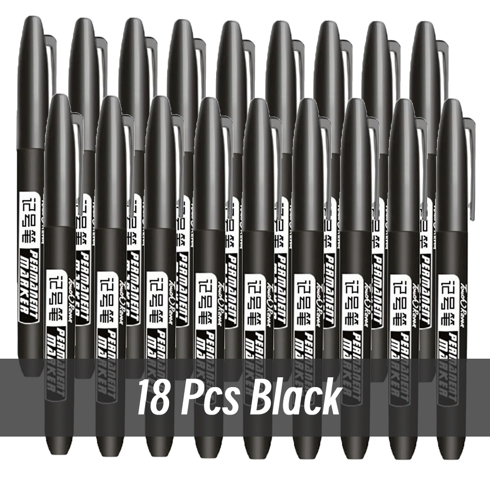 1/6/9/20PCS Permanent Marker Pen Manga Drawing Markers Black Blue Red Waterproof Ink Sketch Pens Stationery Art School Supplies