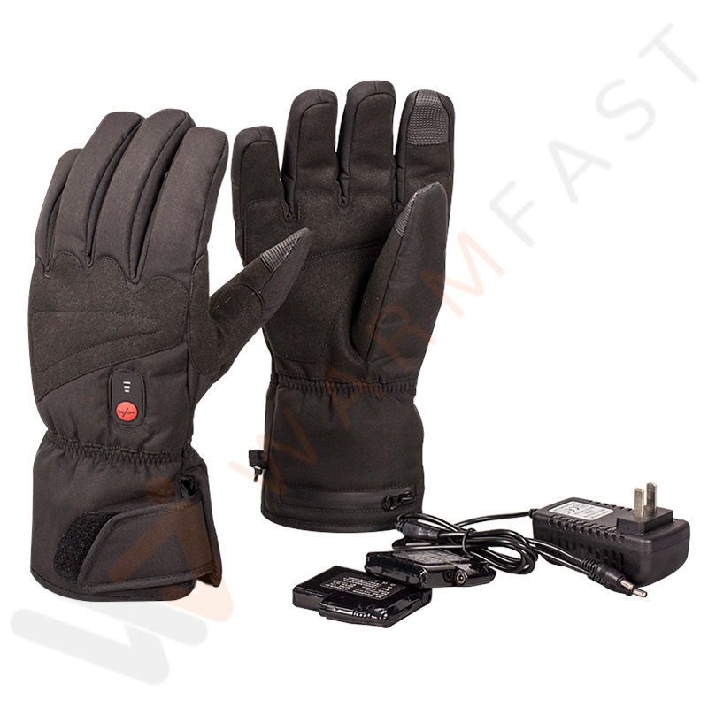 Winter Gloves Electric Motorcycle Heated Gloves Thermal Guantes Gloves Touch Screen Battery Powered MTB Riding Heating Gloves