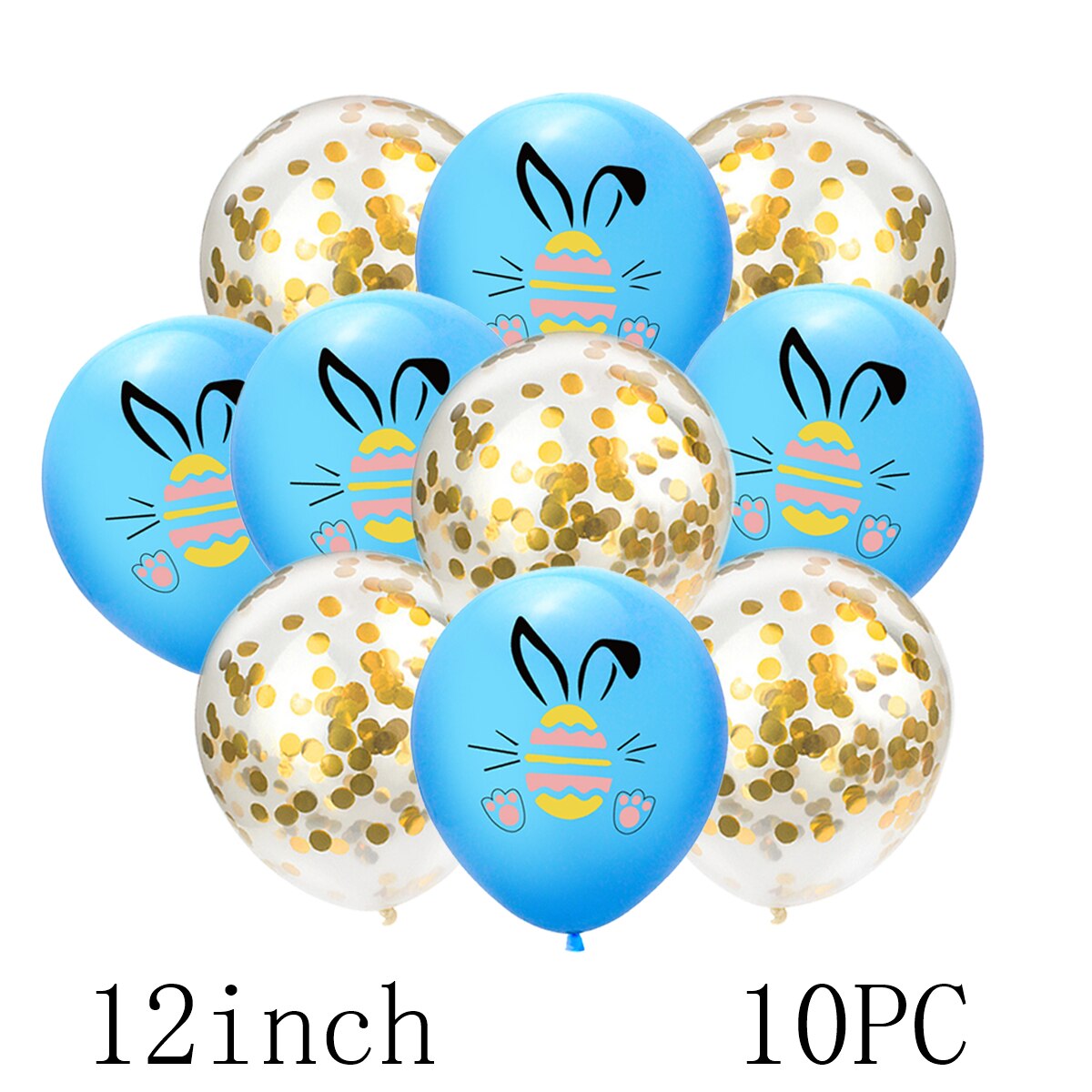 Animal Gold Balloon The rabbit Birthday Easter egg Party Game Decorations Children's day Foil Balloons Kid Boy Baby Shower: BG