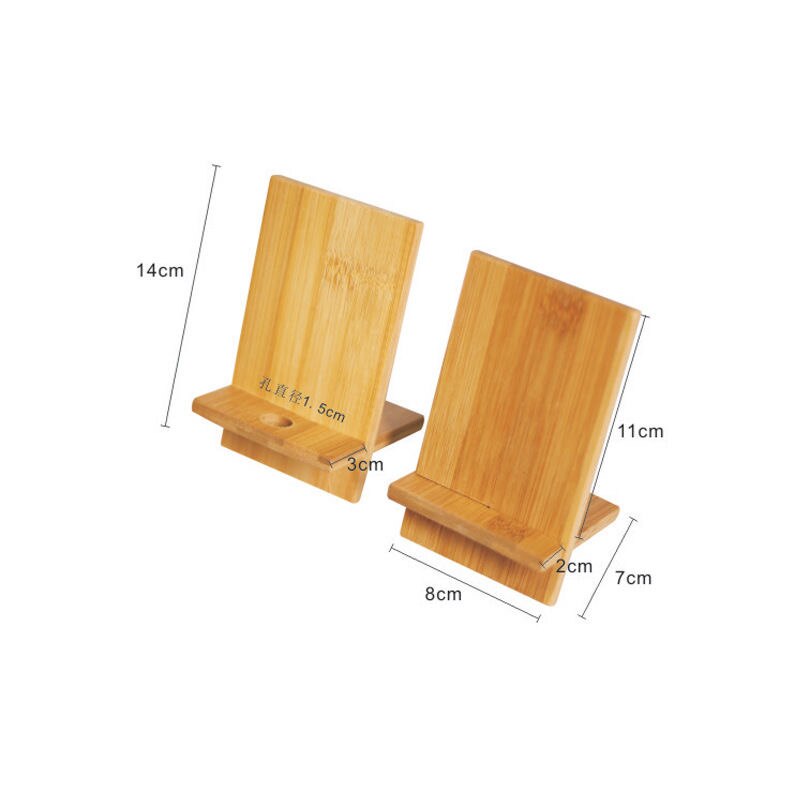 Houten Telefoon Houder Stand Mobiele Smartphone Ondersteuning Tablet Stand Voor Bureau Mobiele Telefoon Houder Stand Draagbare Mobiele