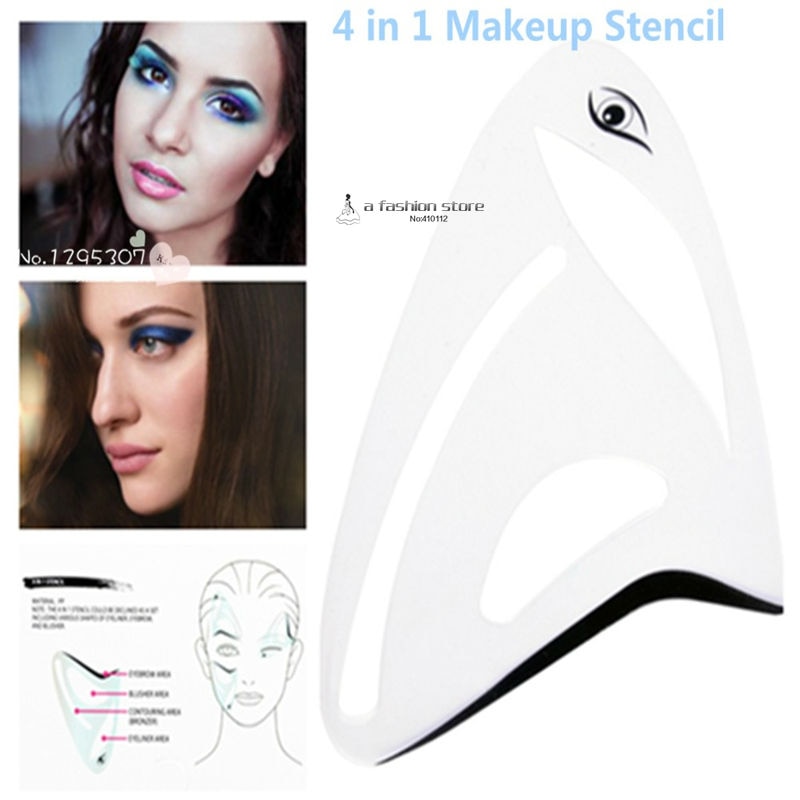 1pack 4 In 1 Multifunction Face Makeup Stencil Eye... Grandado
