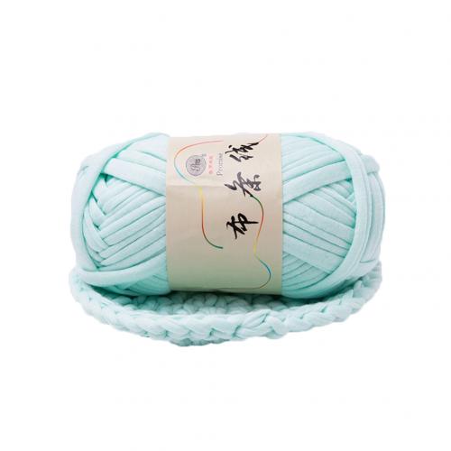 Tejido entramado a mano hilo grueso manta trenzada DIY tejido de ganchillo hilo de lujo cómodo Crochet tela lujosa hilo de tejer: Light Green