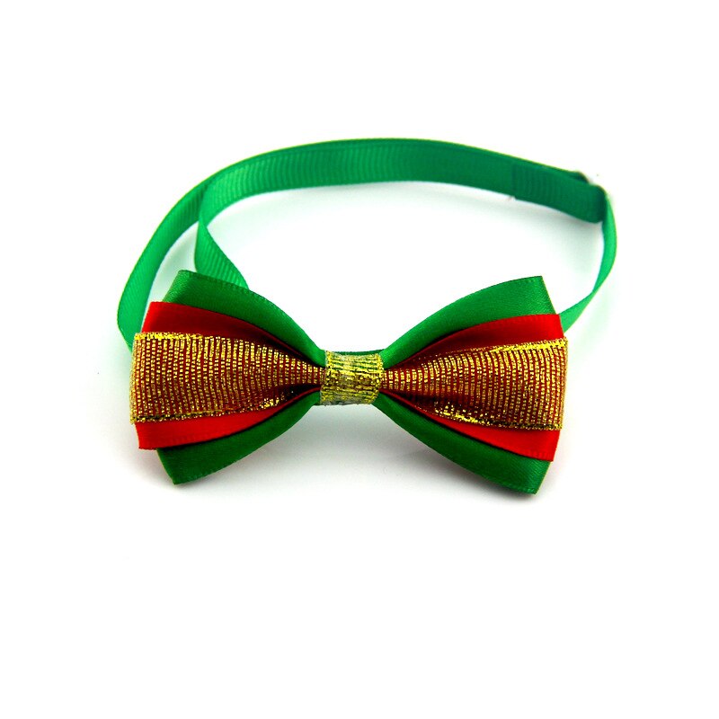Nœud papillon chien et vert du nouvel an, nœud papillon de série de noël pour chien et animal de compagnie, collier de bijoux fait à la main pour chat et chien: H