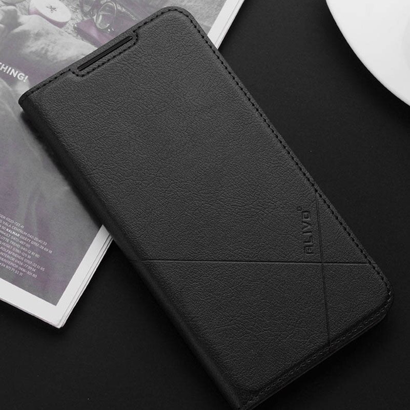 Für Xiaomi Redmi Hinweis 7 Fall Flip Stehen Luxus Brieftasche Fall Für Para Xiaomi Redmi 7 Fall Abdeckung PU Leder hinweis 7 pro Zurück fall: Redmi Note 7 pro / Black