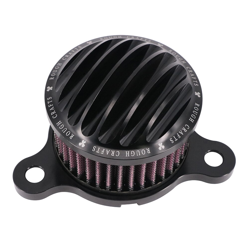 Kit de filtro de limpiador de aire CNC para motocicleta, sistema de admisión para Harley SPORTSTER XL883 XL1200 48 72 1991 XL 883 1200 Street Bike: Negro