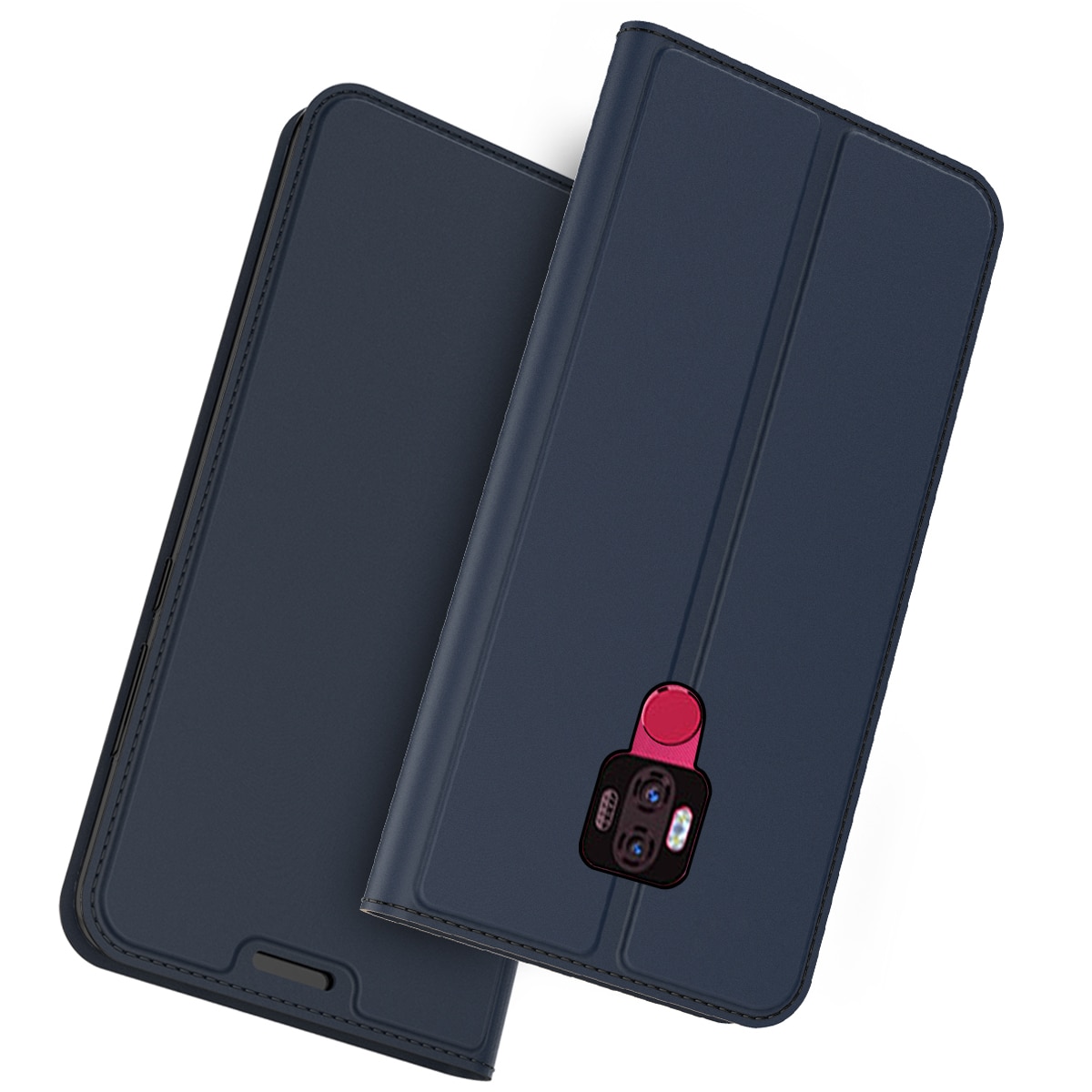 For Ulefone Power 6 Case Leather Ultra Thin Flip Stand Protective Wallet Cover with Card Slot For Ulefone Note 7P Case Luxury
