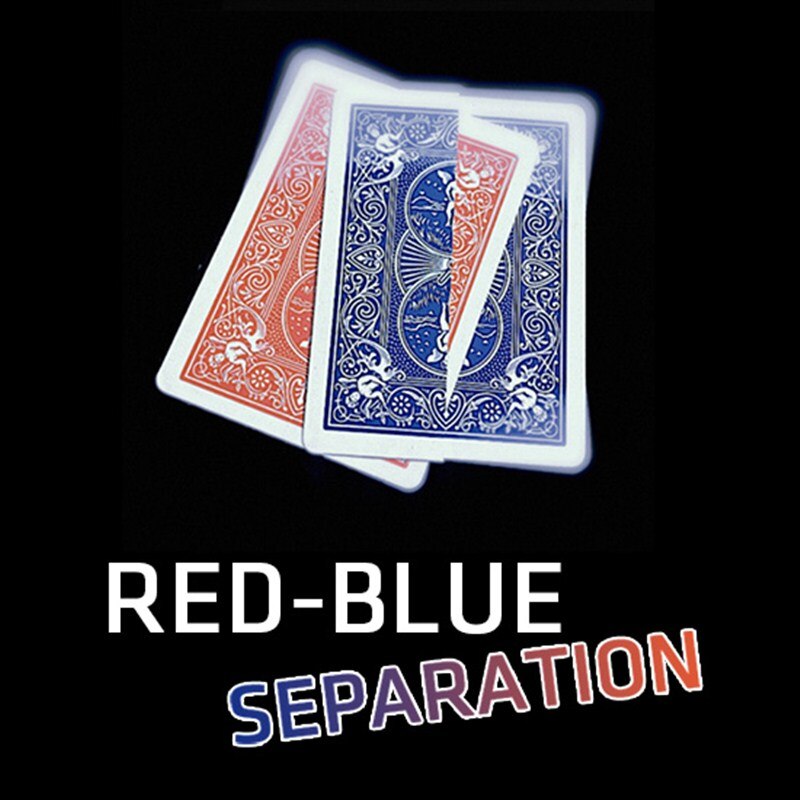 verrotten-Blau Trennung nah dran hoch Magie Tricks Illusionen Anfänger Spielerei Poker Deck Magie Zeigen Magier Straße Bar Requisiten