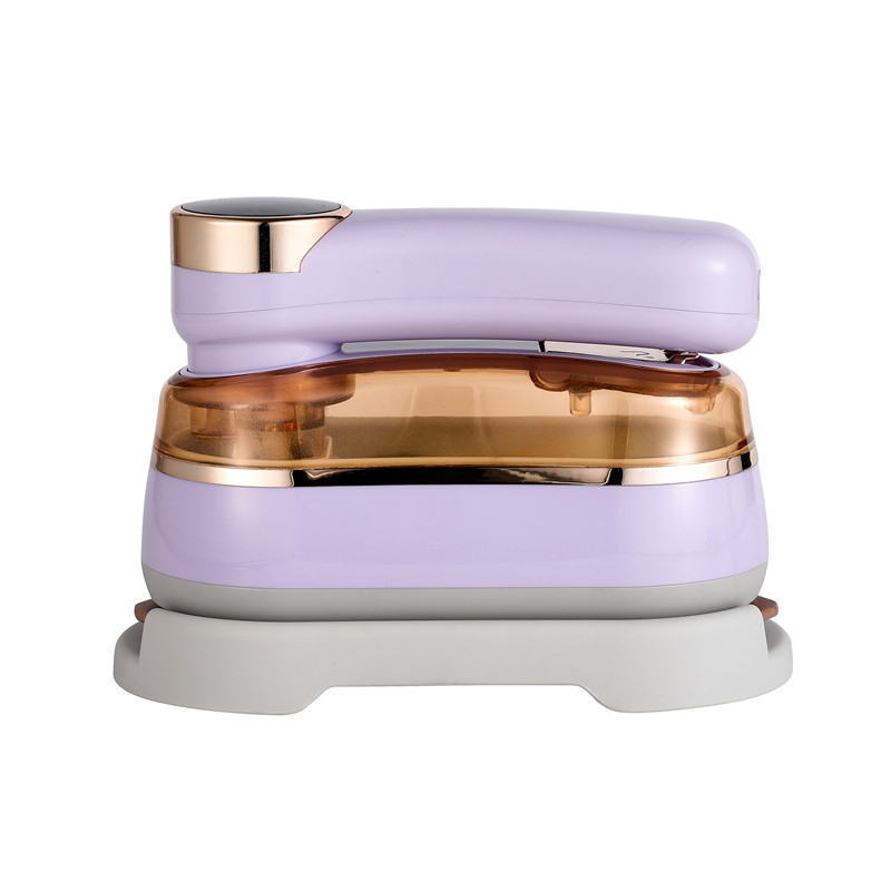 2025 plancha de vapor portátil 1200W de alta potencia hogar portátil de tres velocidades vaporizador de ropa pantalla táctil plancha eléctrica rotativa: YELLOW / US