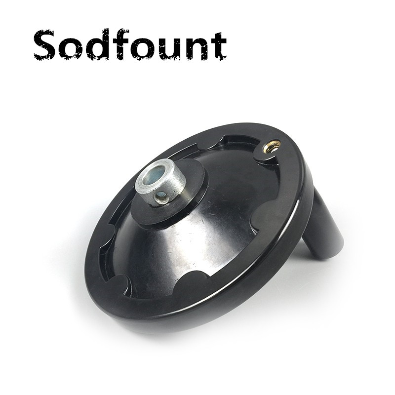 1pcs Black Milling Machine Lathe CNC 3D Printer Spoked Hand Wheel with Top wire hole Back pulsator 63/80/100/125/160mm