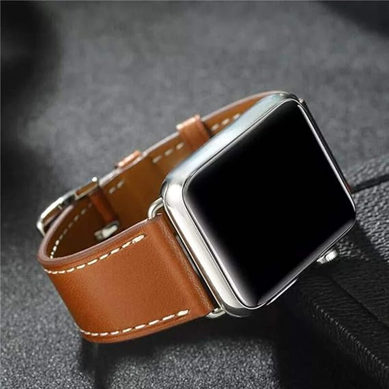 Læderrem til apple watch-rem 45mm 44mm 49mm 42mm 41mm 40mm single tour correa-armbånd iwatch-serie 9 7 8 6 5 4 se ultra