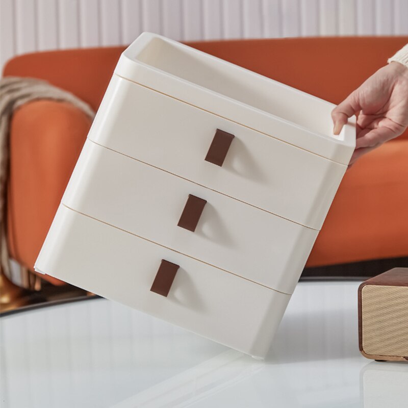 1Pc Multi-layer Plastic Drawer Storage Box Dust-proof Desktop Cosmetics Container Sundries Organizer