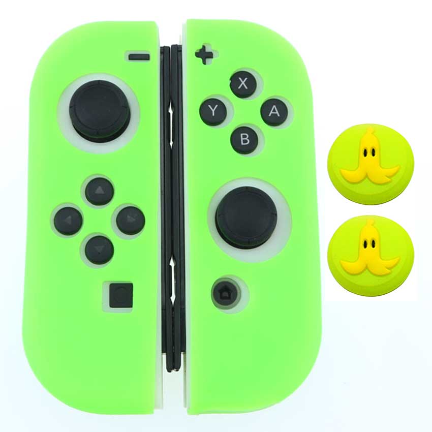 JCD-funda protectora de silicona suave + tapas de Joystick para Nintendo Switch NS NX Joy-Con, 1 Juego: GG NO.36