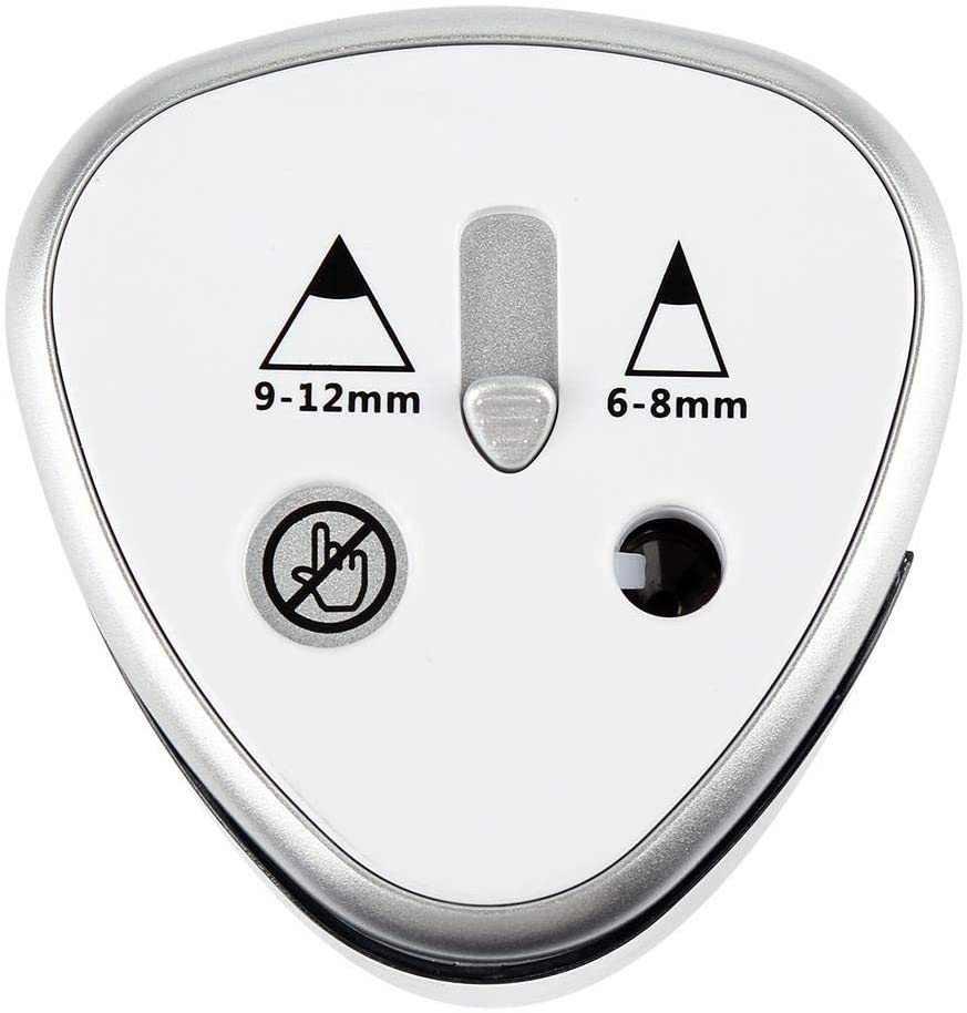 Tenwin Pencil Sharpener, Gray Double Hole Electric Pencil Sharpener for School Office and Classroom