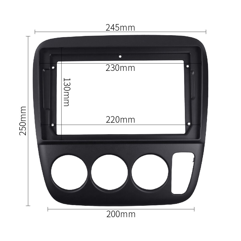 9 pulgadas Radio Fascia para HONDA CRV 2005 doble Din reproductor de DVD GPS Reftting Marco de instalación estéreo Panel Dash Kit bisel