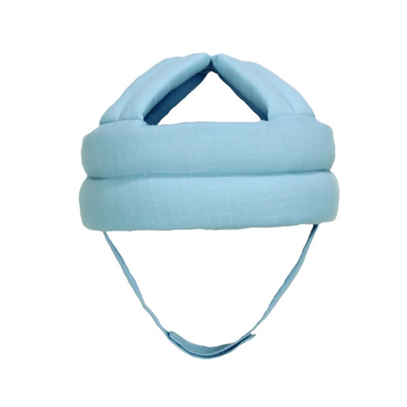 Anti-collision Cap Safety Helmet Protective Hat Anti Baby Adjustable Kid Head Protection Infants Baby Toddle Soft 0-3 Years: Blue