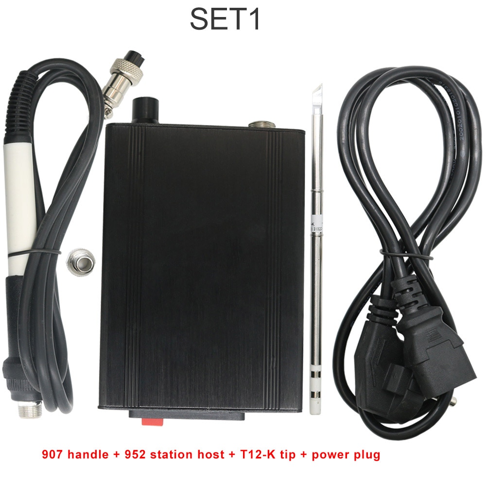 Quick Heating T12 soldering station electronic welding iron version STC T12 OLED Digital Soldering Iron T12-952 QUICKO: Silver