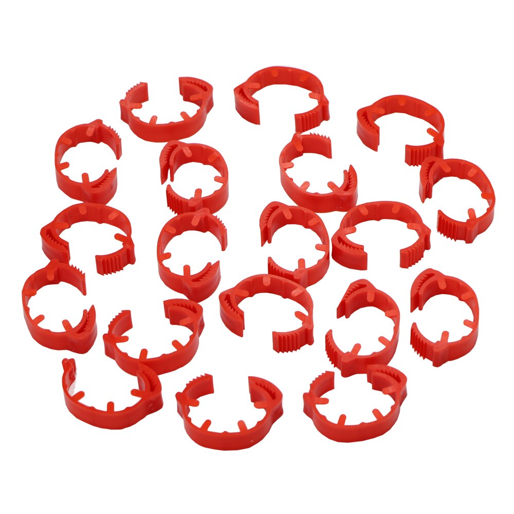 30Pcs Blank Kip Voet Ring 7 Kleuren Verstelbare Digitale Etiketten Voor Pluimvee Been Farm Identificatie Markers Tool Voor Chick eend