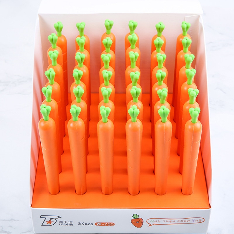 Kawaii Carrot Mechanical Pencil Kids 0.5mm Pencil for Writing 36pcs/lot