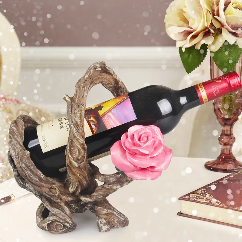 Europäischen Rotwein Halfter wohnzimmer luxus wein schrank dekorationen Hohe fuß wein glas Halfter haushalt wein flasche Gestell: C