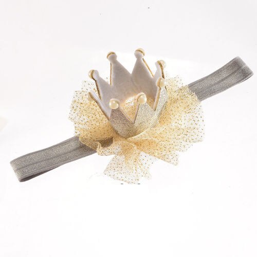 Kerst Hoofdbanden Baby Meisjes Zoete Bloem Haarband Zachte Hoofdband Tiara Haaraccessoires Grenadine Crown Baby Haarband