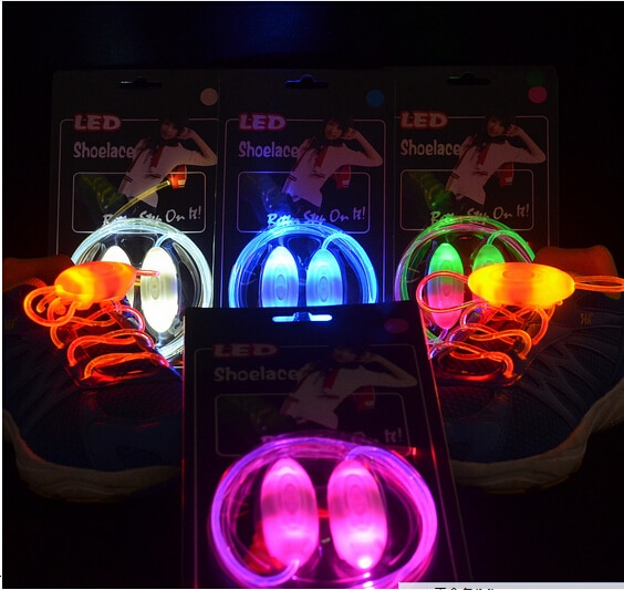 5 Set Cool LED Schoenveters Flash Party schaatsen Gloeiende Veters voor Jongens Meisjes Mode Lichtgevende Schoen snaren